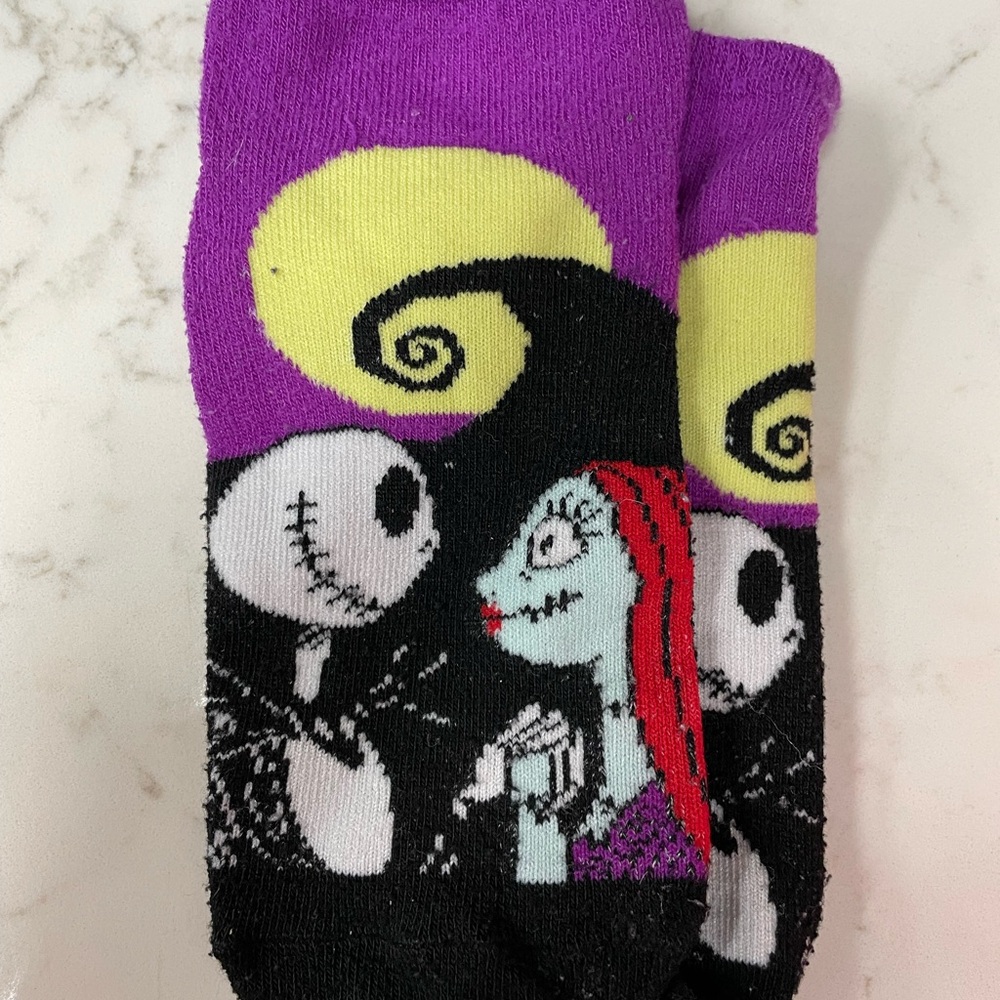 Purple and Black Character Socks